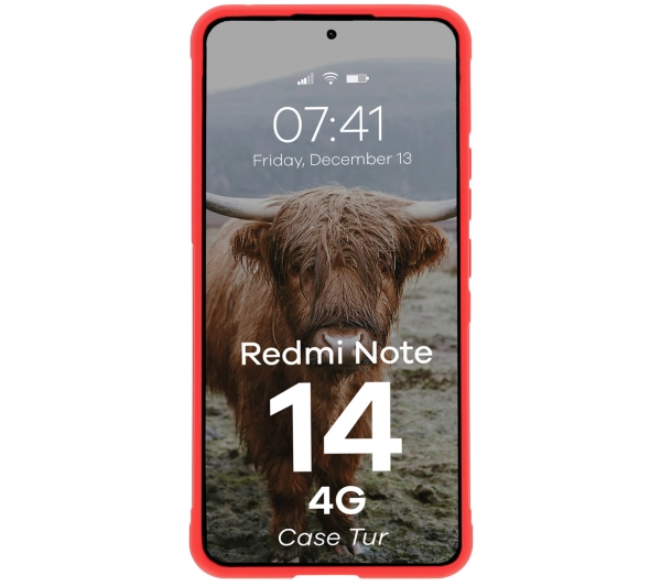 Bizon Tur do Xiaomi Redmi Note 14 4G Czerwony