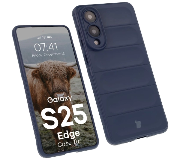 Bizon Tur do Galaxy S25 Edge Granatowy