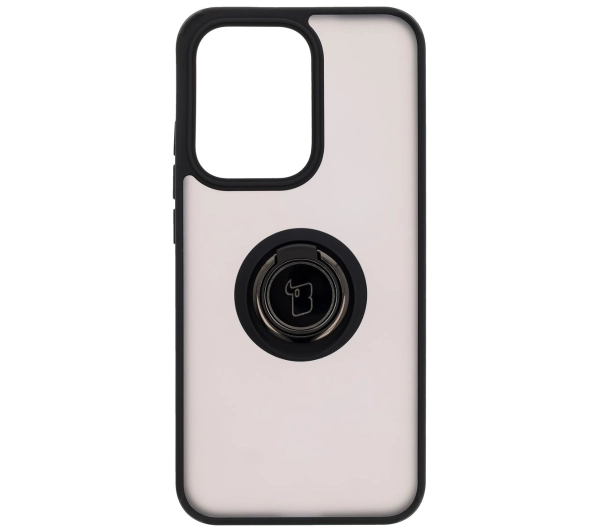 Bizon z uchwytem na palec Hybrid Ring do Oppo Reno13 przydymione z Czarną ramką