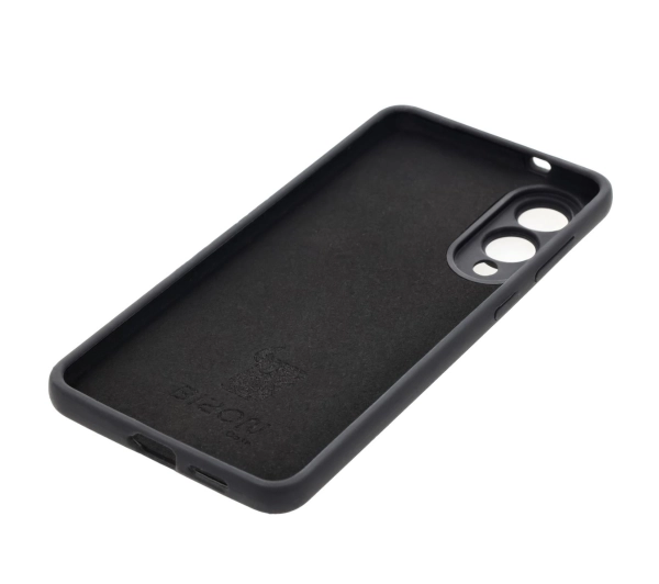 Bizon Silikonowe Soft do Samsung Galaxy S25 Edge Czarny