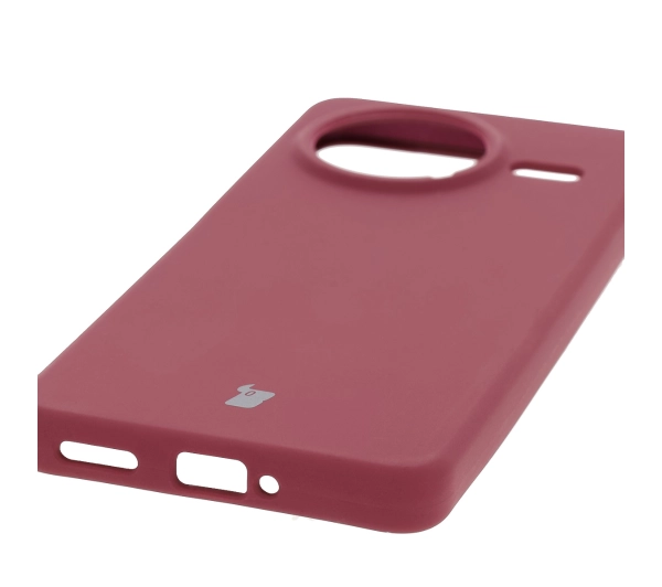Bizon Silikonowe Soft do Poco F7 Pro Śliwkowy