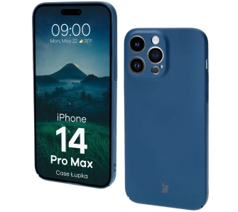 Etui Bizon Łupka do iPhone 14 Pro Max Niebieski