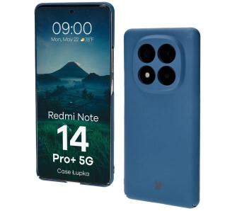 Etui Bizon Łupka do Xiaomi Redmi Note 14 Pro Plus 5G Niebieski