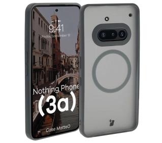 Bizon MatteO z MagSafe do Nothing Phone 3a przydymione-szare