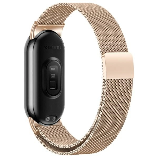 Pasek Beline Mi Band 9/8 Magnetic Różowo-złoty
