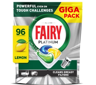 Fairy Platinum All In One Lemon 96 szt.
