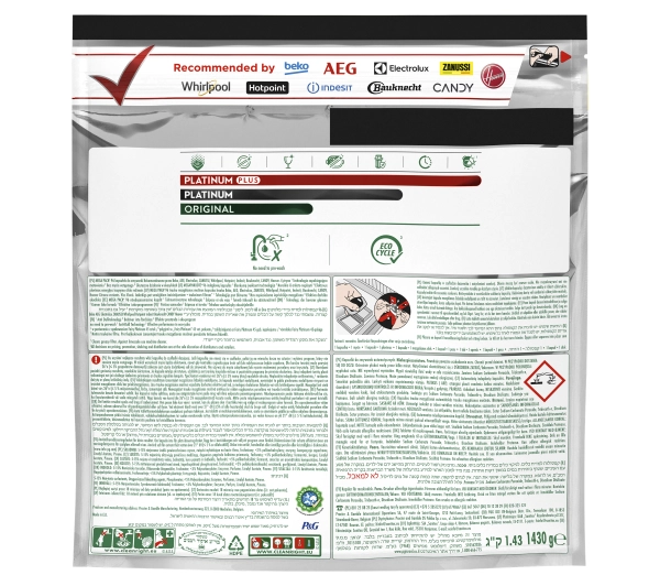 Fairy Platinum All In One Lemon 96 szt.