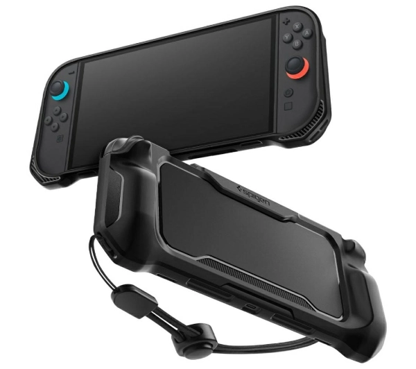 Spigen ACS09075 Rugged Armor do Nintendo Switch 2 Czarny