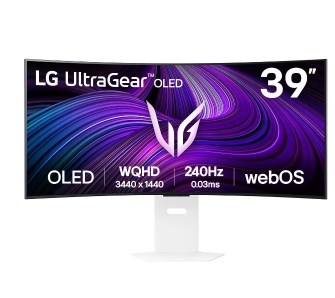 Monitor LG UltraGear 39GX90SA-W 39" UWQHD OLED 240Hz 0,03ms Zakrzywiony Gamingowy Funkcje AI