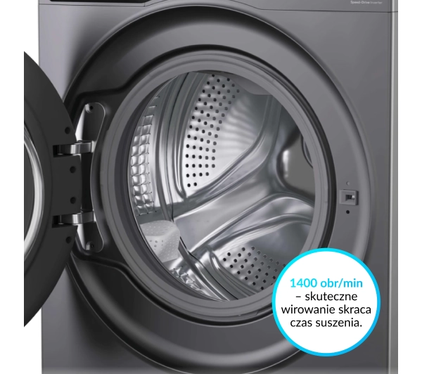 Candy ProWash 550 BP 48SBL6G-S Funkcje AI 8kg 1400 obr/min Zdalne sterowanie - Kup na Raty - RRSO 0%