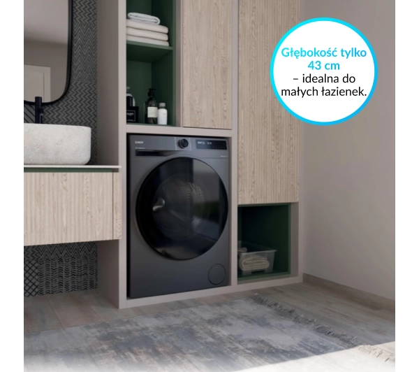 Candy ProWash 550 BP 48SBL6G-S Funkcje AI 8kg 1400 obr/min Zdalne sterowanie - Kup na Raty - RRSO 0%