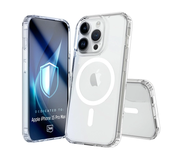 3mk Armor MagCase do iPhone 15 Pro Max Przezroczysty