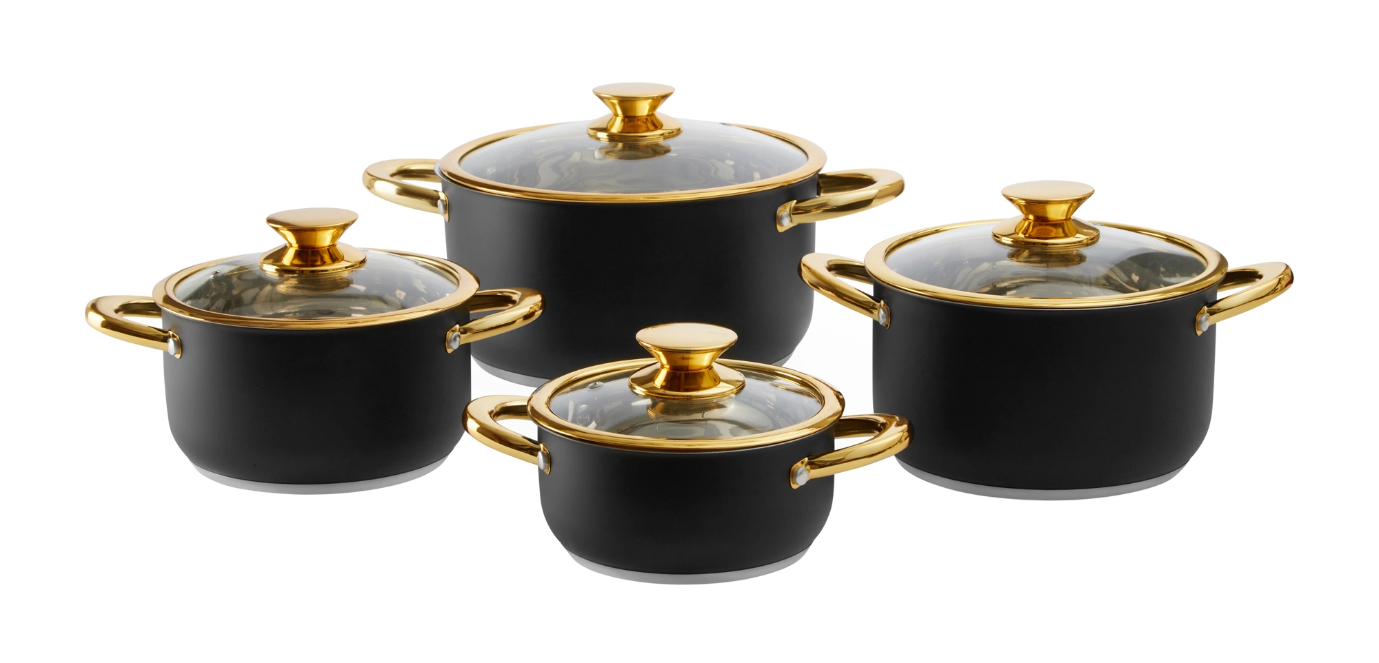 Zestaw garnków Ambition Royal Steel Indukcja Stal nierdzewna 8 elementów