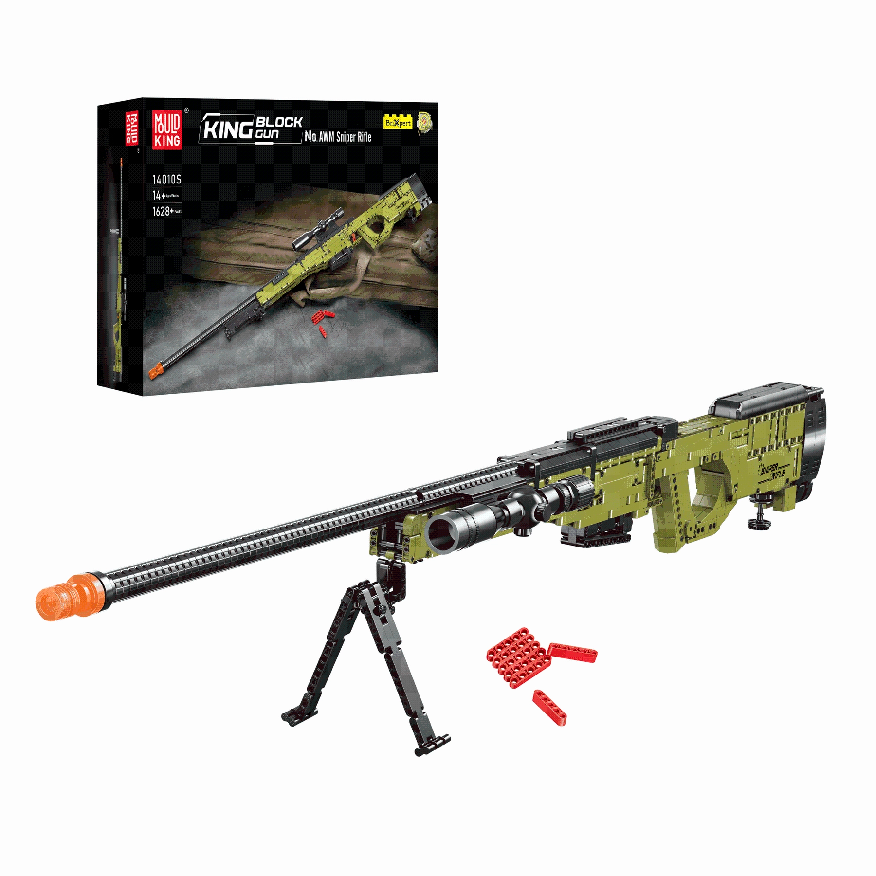 Model do składania Mould King Klocki Konstrukcyjne Broń AWM Sniper Rifle (14010)