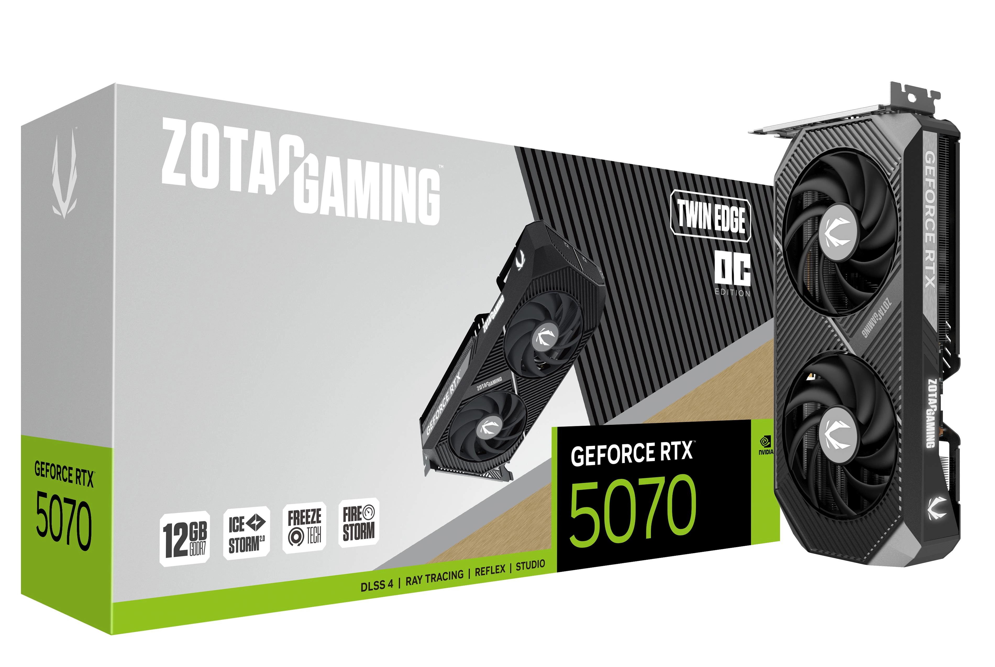 Karta graficzna Zotac Gaming GeForce RTX 5070 Twin Edge OC 12GB GDDR7 192bit DLSS 4