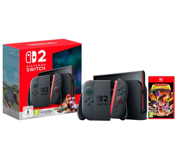 Nintendo Switch wiiu Konsola Nintendo Switch 2 Czarna + Mario Kart World • Cena