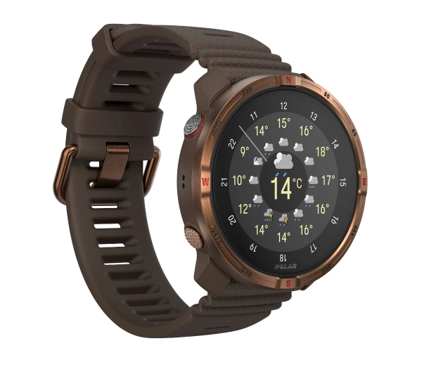 Polar Grit X2 44mm GPS S-L Brązowy - przedsprzedaż