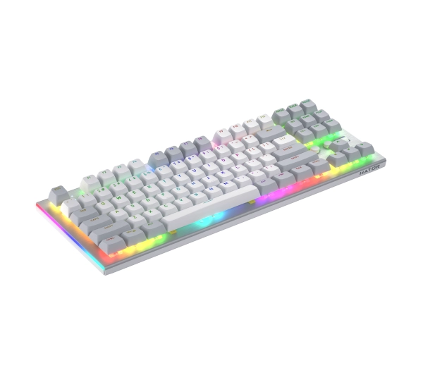 Hator Gravity TKL RGB Aurum Orange Linear Biały