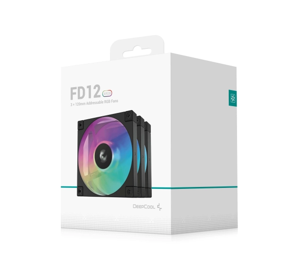 DeepCool FD12 ARGB 120mm 3szt. Czarny
