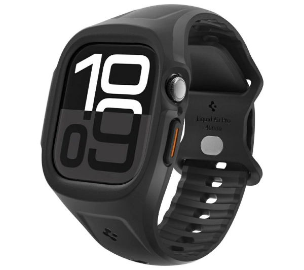 Spigen Liquid Air Pro do Apple Watch 10 46mm Czarny