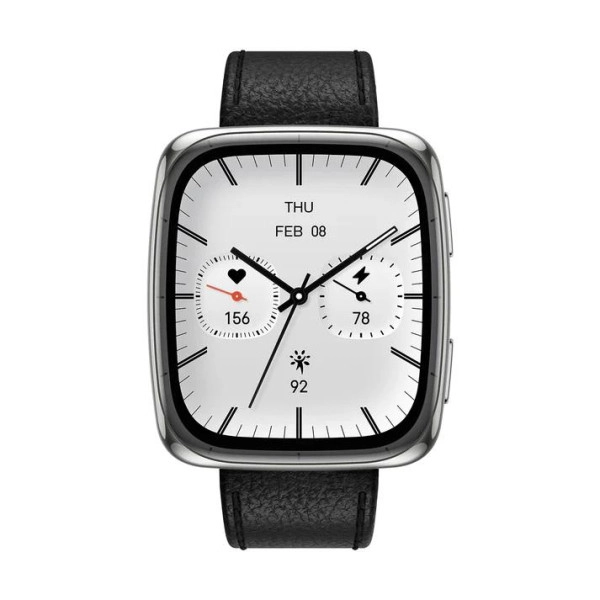 фото Смарт-годинник Amazfit Active 2 Square Black Leather (W2440GL3N)