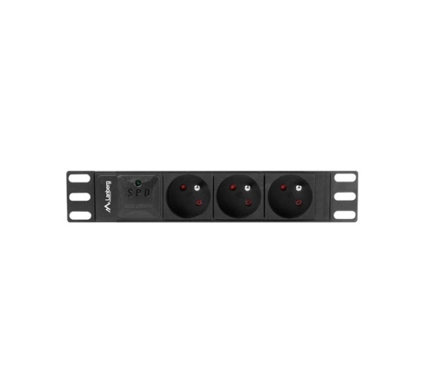Lanberg RACK PDU 1U 16A 3x230V 2m Czarny