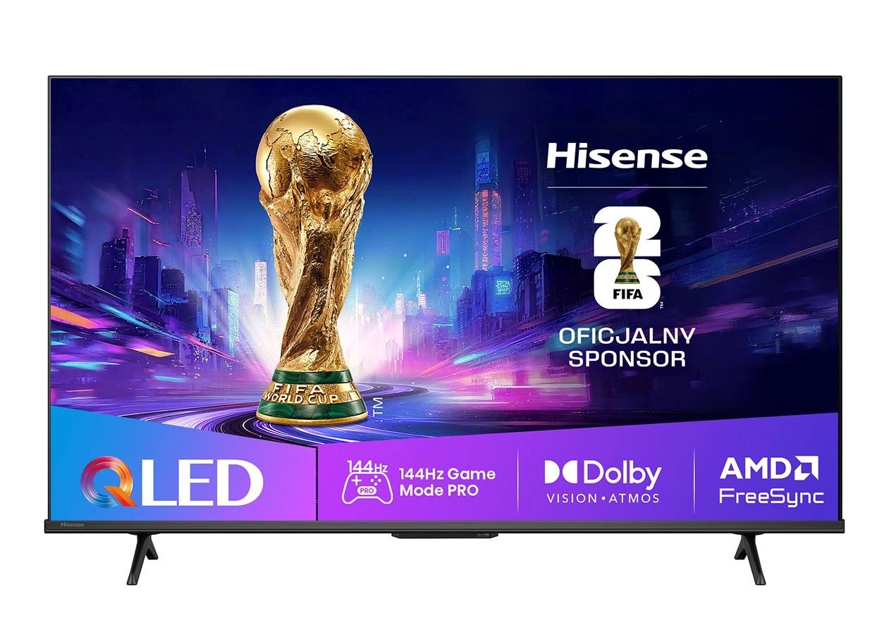 Telewizor Hisense 50E7Q PRO 50" QLED 4K 144Hz Smart TV Funkcje AI Dolby Vision Dolby Atmos HDMI 2.1
