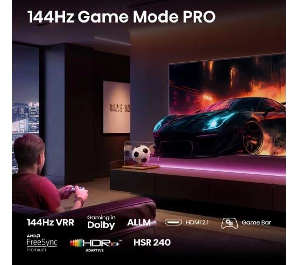 Hisense 50E7Q PRO 50" QLED 4K 144Hz Smart TV Funkcje AI Dolby Vision Dolby Atmos HDMI 2.1 - Kup na Raty - RRSO 0%