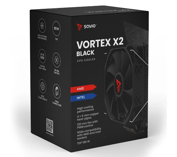 Savio Vortex X2 Black