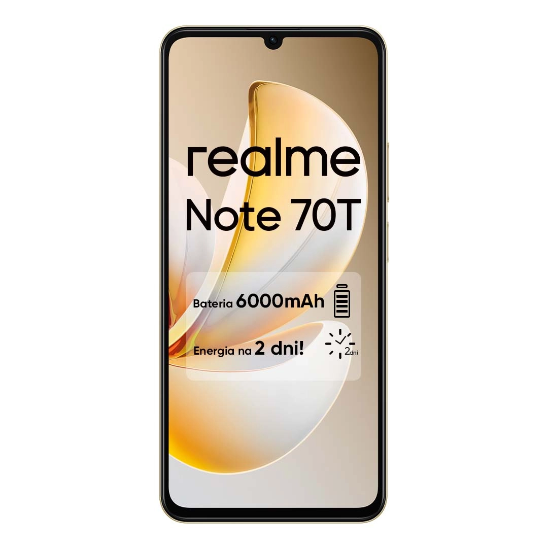 Smartfon realme Note 70T 4/256GB Funkcje AI 6,74