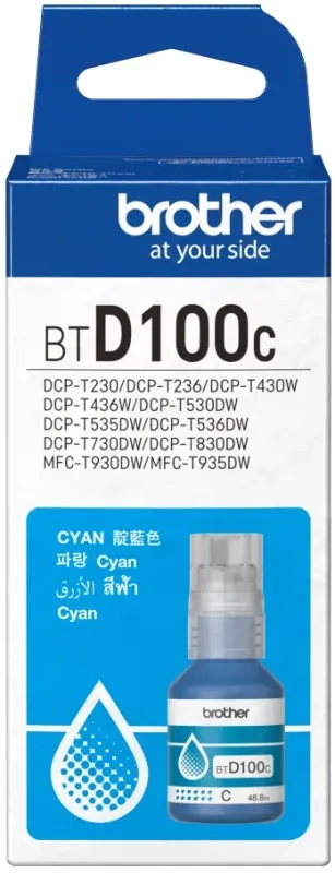 Tusz Brother BTD100C Błękitny 48,8ml