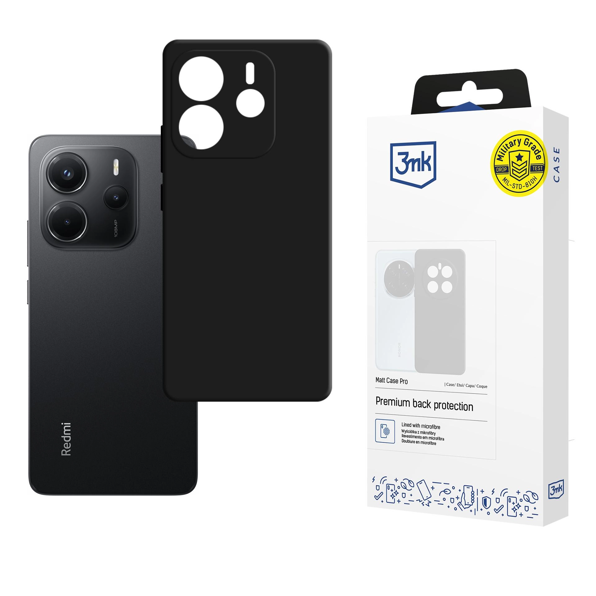 Etui 3mk Matt Case Pro do Redmi Note 14 4G