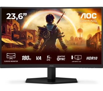 Monitor AOC C24G42E 23,6" Full HD VA 180Hz 0,5ms MPRT Zakrzywiony Gamingowy