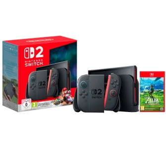 Konsola Nintendo Switch 2 Joy-Con Czarny + Mario Kart World + The Legend of Zelda: Breath of the Wild Nintendo Switch 2 Edition
