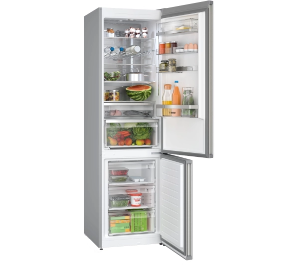 Bosch Serie 6 KGN394ICF Pełny No Frost 203cm Szuflada z kontrolą wilgotności Stal szczotkowana - Kup na Raty - RRSO 0%