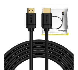 Kabel HDMI Baseus CAKGQ-D01 4K 60Hz, 3D, HDR, 18Gbps, 5m Czarny