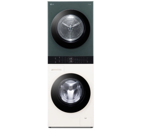 Zestawy pralka i suszarka - LG WashTower WT1210EGF 66cm 12kg/10kg Zdalne sterowanie