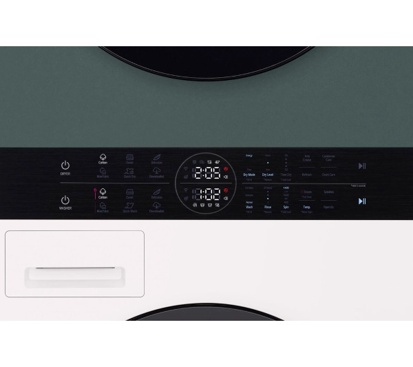 LG WashTower WT1210EGF 66cm 12kg/10kg Zdalne sterowanie - Kup na Raty - RRSO 0%