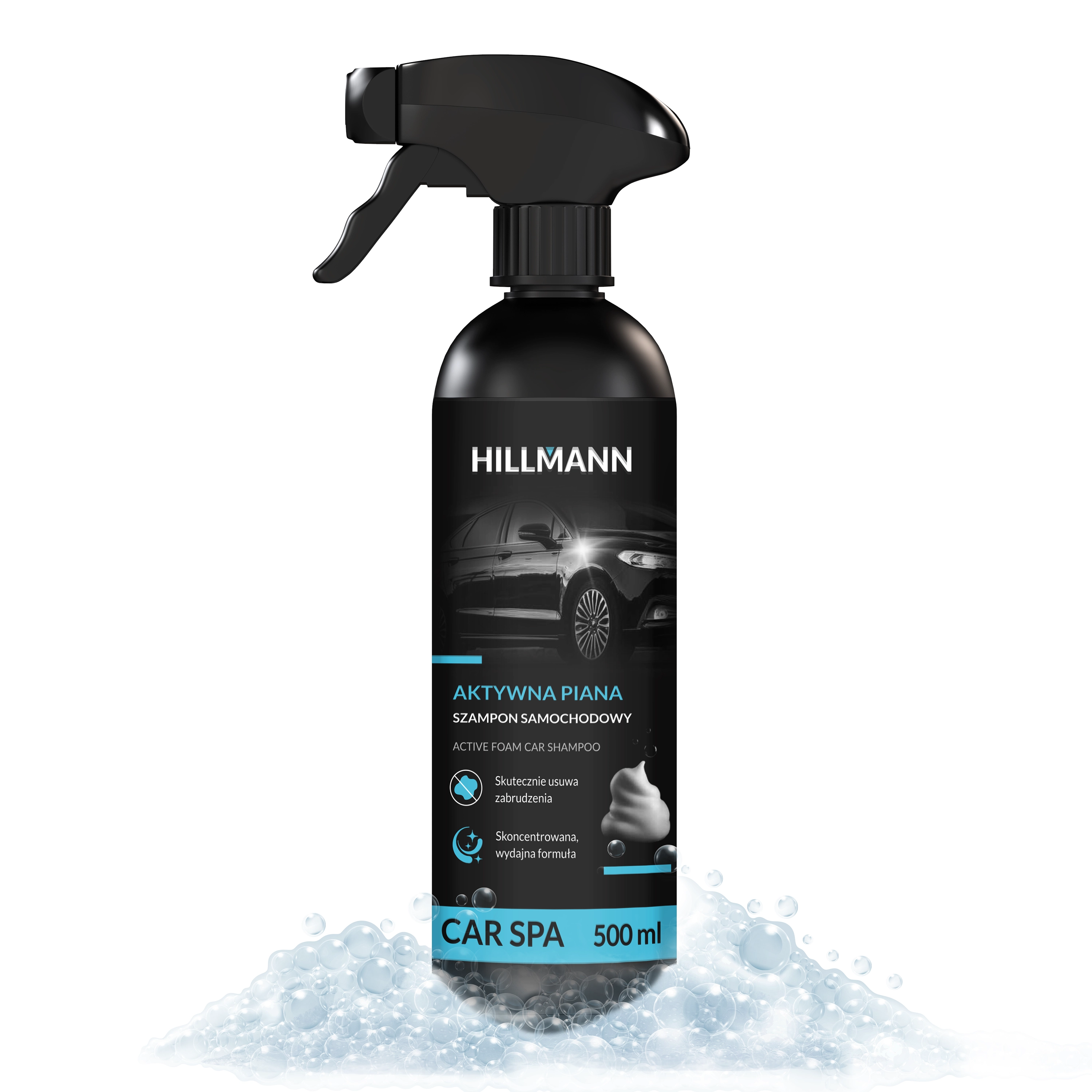 Płyn do czyszczenia HILLMANN HASSZ500 Szampon Samochodowy Aktywna Piana 500 ml