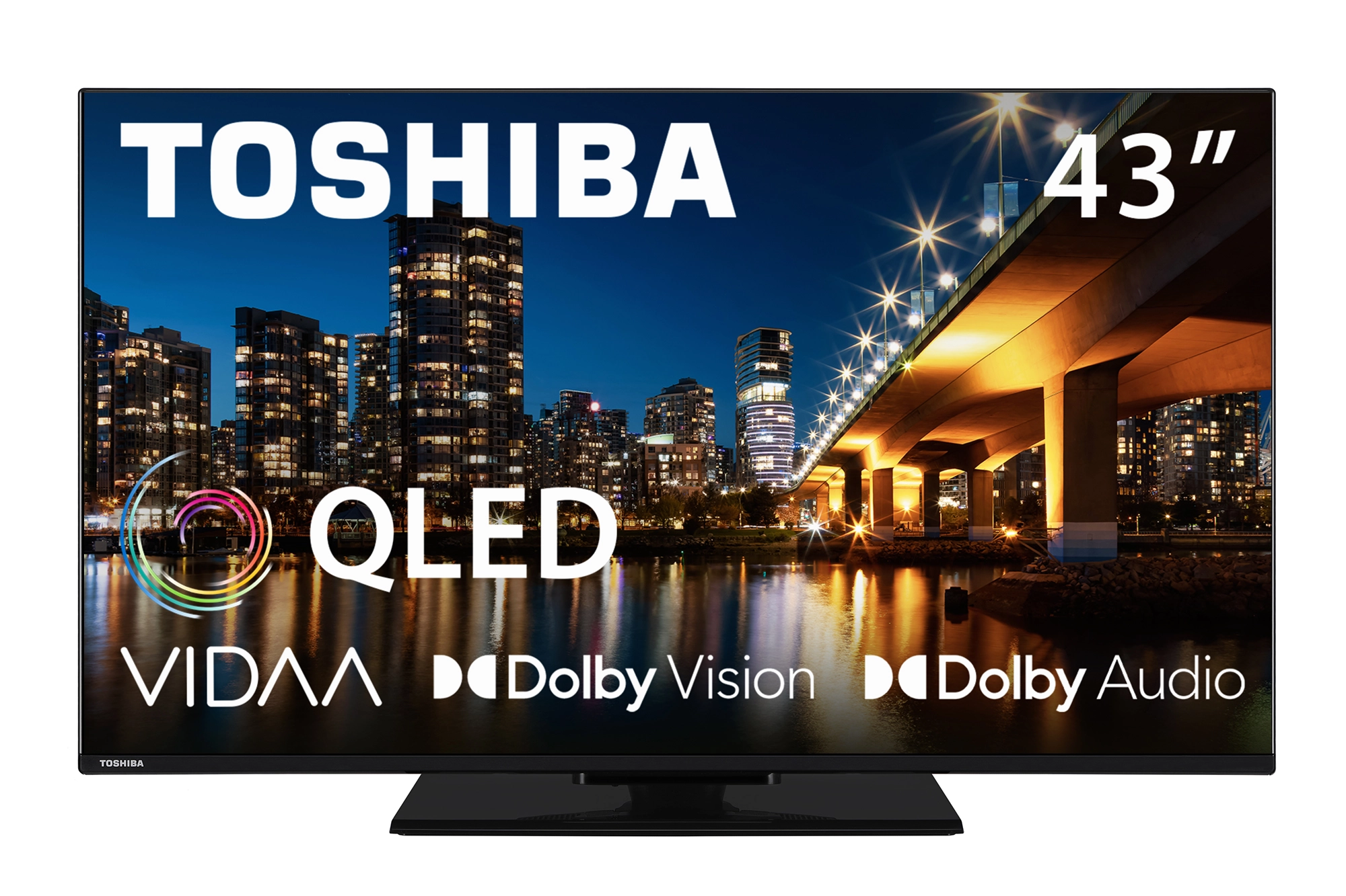 Telewizor Toshiba 43QV3463DG 43" QLED 4K Smart TV VIDAA Dolby Vision HDMI 2.1 DVB-T2