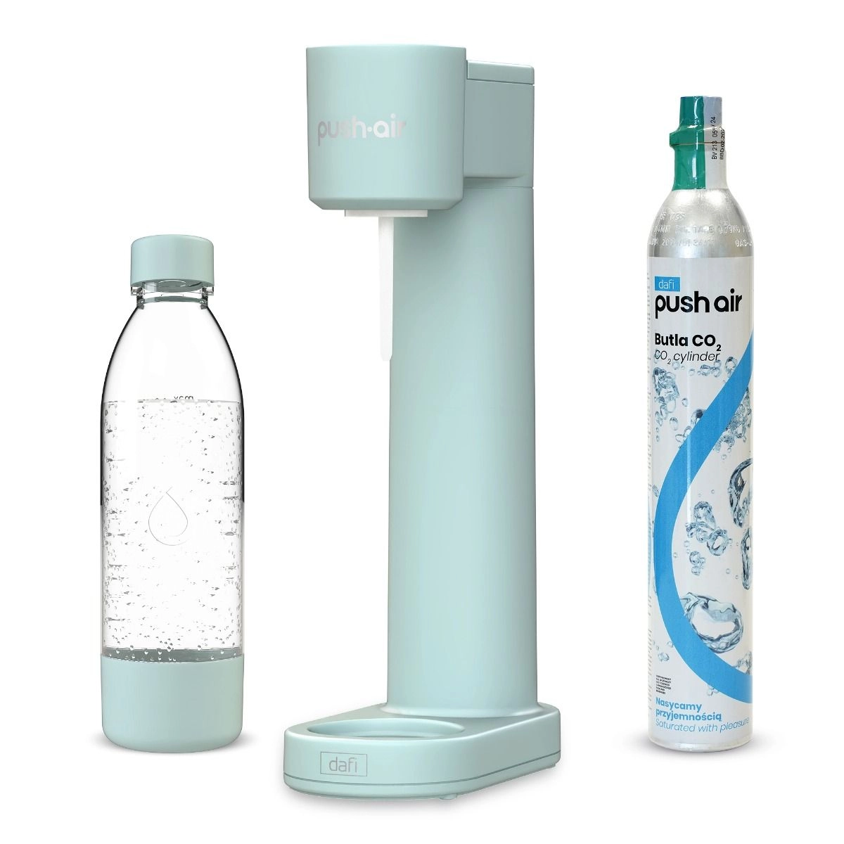 Saturator Dafi PushAir Miętowy + Nabój z gazem CO2