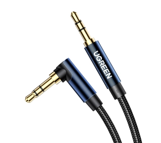 UGREEN 60180 Kątowy Jack 3,5mm 1.5m Czarny