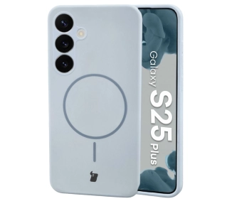 Bizon Soft z MagSafe do Samsung Galaxy S25 Plus Jasnoniebieski