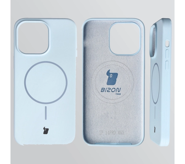 Bizon Soft z MagSafe do Apple iPhone 14 Pro Max Jasnoniebieski