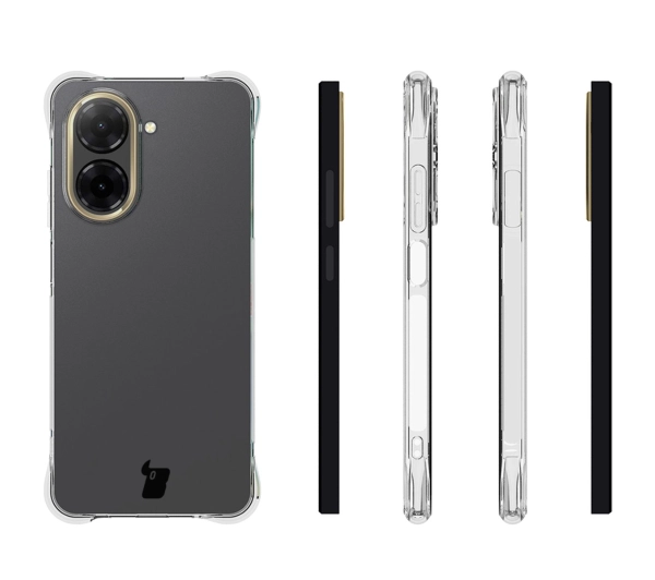 Bizon elastyczne etui Salpa + 2x szkło hartowane Clear Pack do Xiaomi Redmi A5 4G / Xiaomi POCO C71 4G