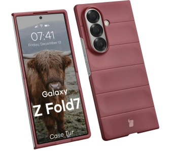 Etui Bizon Tur do Samsung Galaxy Z Fold7 Ciemnofioletowy