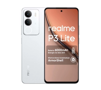 Smartfon realme P3 Lite 8/256GB Funkcje AI 6,67" 120Hz 50Mpix Biały