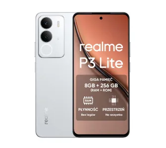 Smartfon realme P3 Lite 8/256GB Funkcje AI 6,67" 120Hz 50Mpix Biały