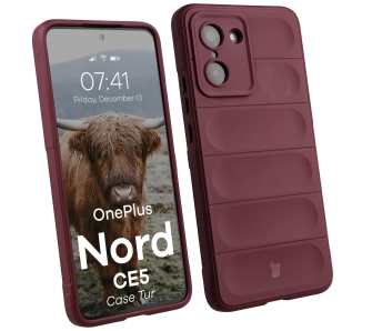 Etui Bizon Tur do OnePlus Nord CE5 5G Ciemnofioletowy