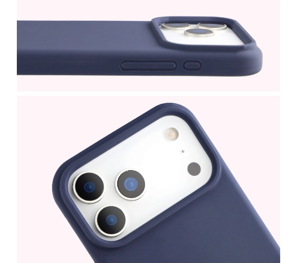 Bizon Silikonowe Soft do Apple iPhone 17 Pro Max Granatowy